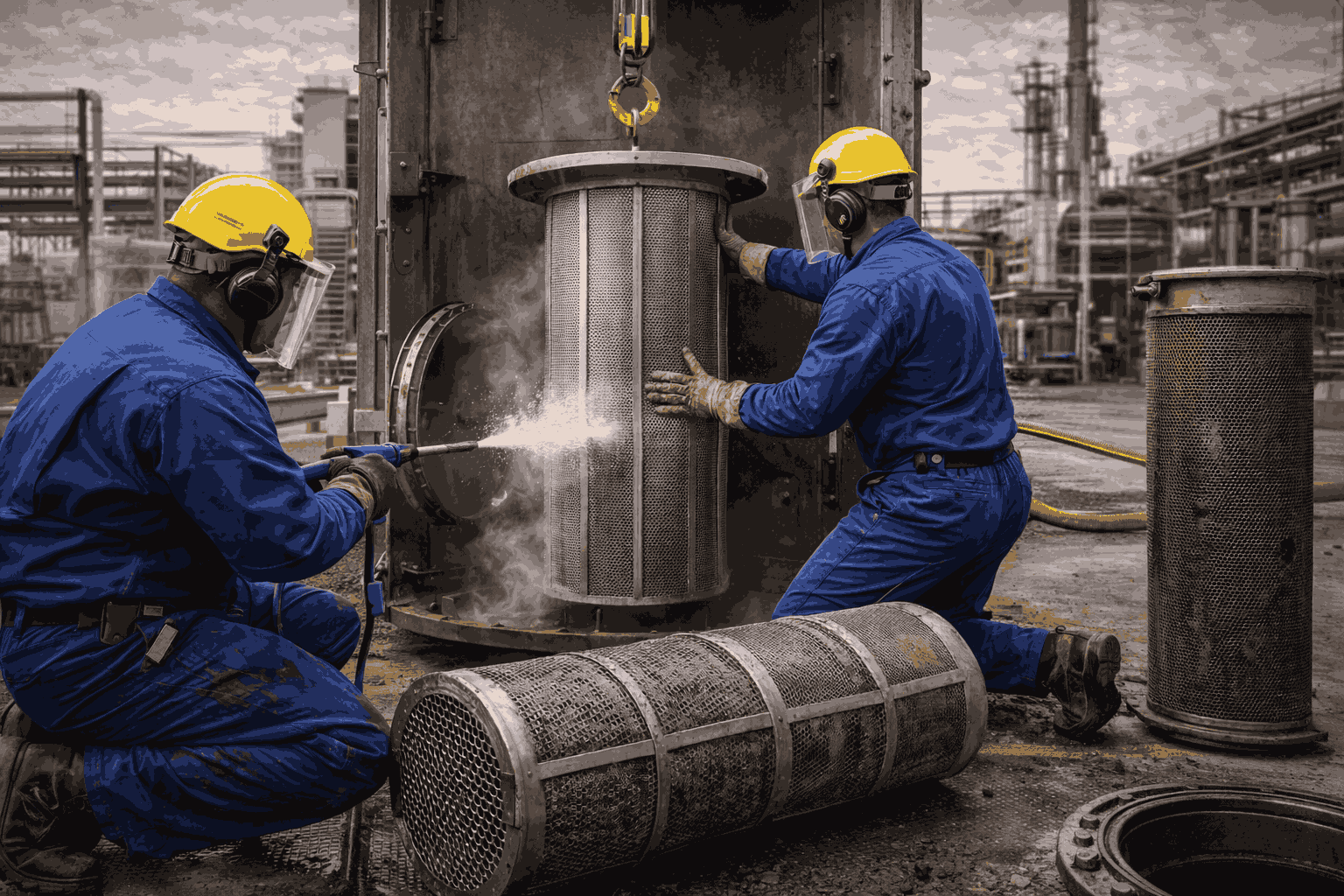 Filtering Element Cleaning & Replacement