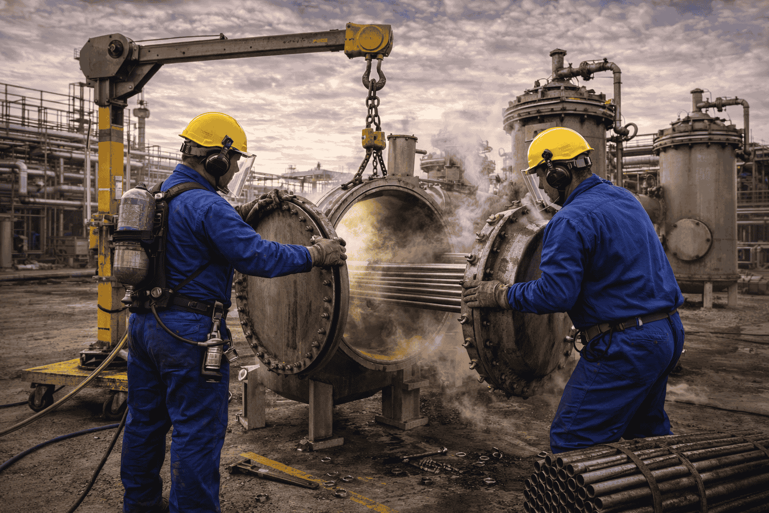 Filtering Vessel Opening & Closing